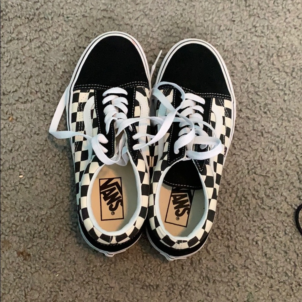 Checkered old school vans